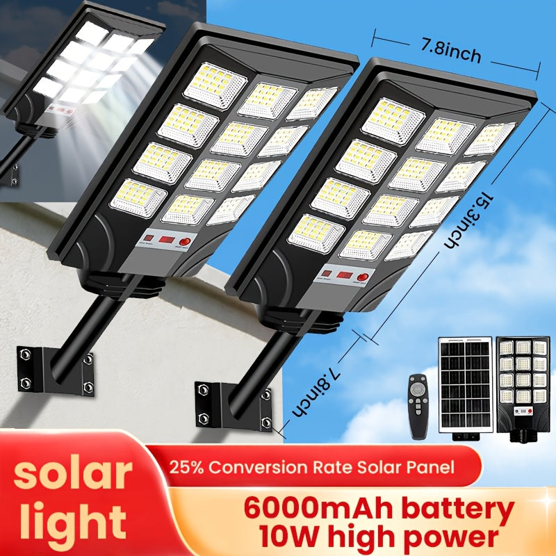 Outdoor Courtyard Solar Wall Lamp Street Lamp Outdoor, Solar Street Lamp Remote Control, Solar Floodlight Motion Sensor Courtyard Lighting, Deck Lamp, Garden Lamp Solar Parking Lot Lamp