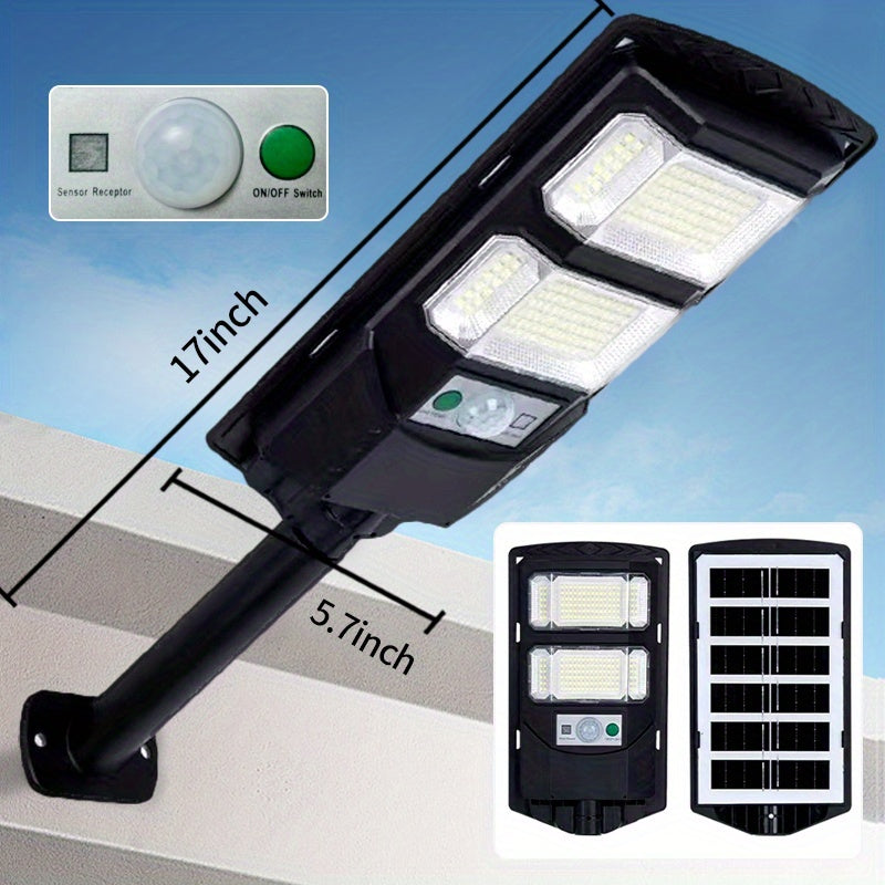 Outdoor Courtyard Solar Wall Lamp Street Lamp Outdoor, Solar Street Lamp Remote Control, Solar Floodlight Motion Sensor Courtyard Lighting, Deck Lamp, Garden Lamp Solar Parking Lot Lamp