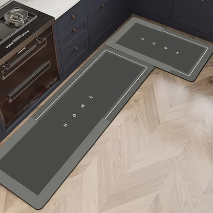 Non-Slip Kitchen & Bathroom Floor Mats Set of 2 – Plush Rubber-Backed Anti-Fatigue Rugs, Quick-Dry Oil-Absorbing Machine Washable Mat for Home Restaurant Entryway | Canada