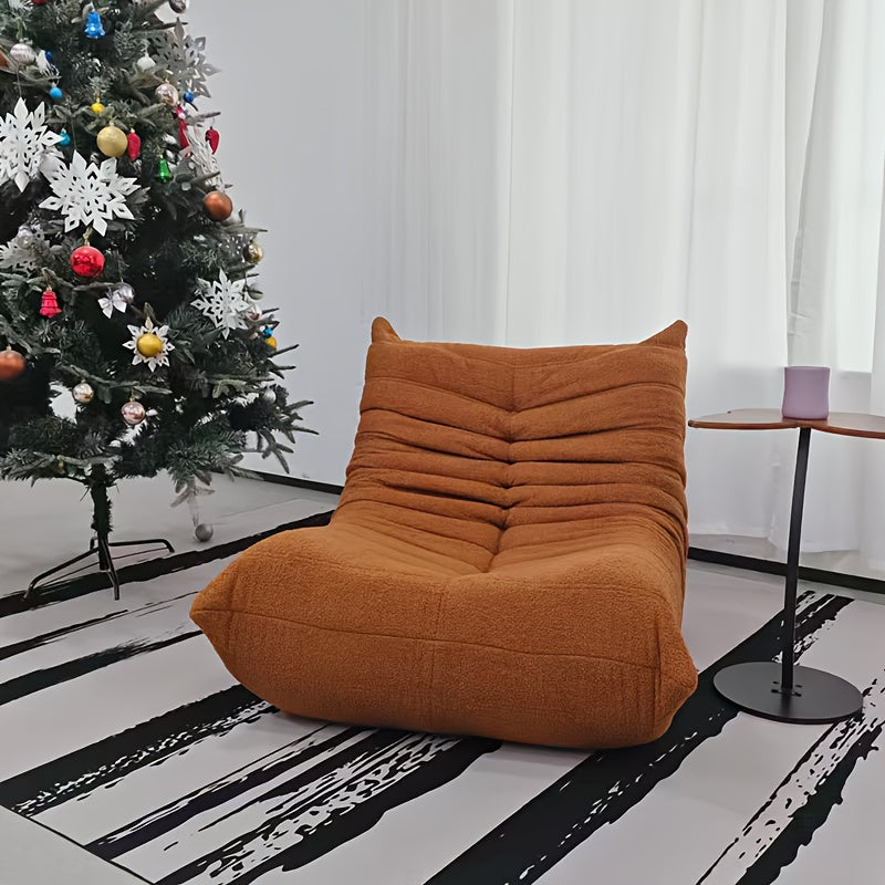 Floor Lazy Sofa Chair with Compressed Sponge Filling – Modular Corner Lounge Seat for Living Room, Bedroom & Office | Single, Double & Three-Seater