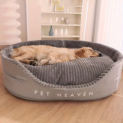 Washable Dog Bed for Small Medium Large Dogs – Deluxe Double-Sided Reversible Mat, High & Low Sides, All-Season Removable Cushion for Indoor Use