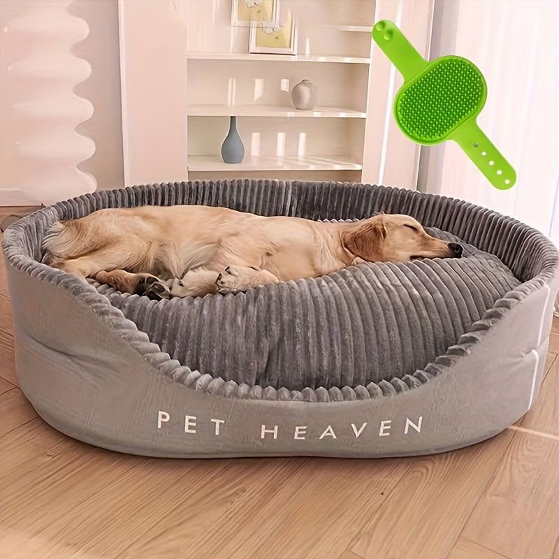 Dog Bed for Small, Medium And Large Dogs, Washable Deluxe, Double Sided Optional, High And Low Sides, for All Seasons Removable Mat