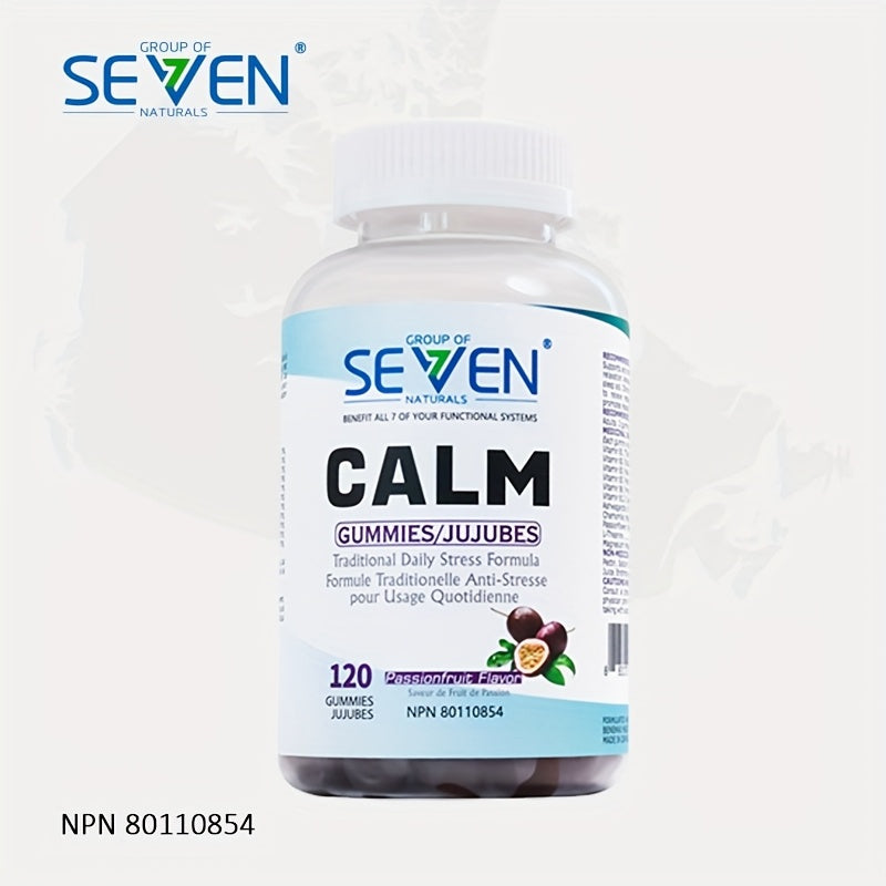 Magnesium Bisglycinate Calm Gummies – 120 Count Stress & Sleep Support Supplement, Passionfruit Flavour, Relaxation Gummies for Adults, Daily Wellness Supplement | ShopVora CA