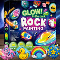 90+ PCS Rock Painting Kit Toys For Kids, Glow In The Dark Rock Kit, Gift Toy, Arts And Crafts For Kids Age 6+, Art Supplies Toy, Kids Craft Paint Kits, Christmas, Easter, Birthday Party Gifts For Boys And Girls