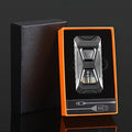 Voice-Controlled Windproof Butane Lighter with Dual Flame Modes, USB Rechargeable, Adjustable Airflow, Knocking Ignition - Ideal for Outdoor BBQ, DIY, Baking, Kitchen Use - Includes Gift Box (No Butane)