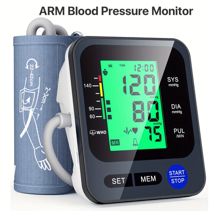 Wrist Blood Pressure Monitor – Portable Automatic Home BP Machine, Dual User Mode, 99 Memory, Color-Coded Backlit Display, One-Touch Reading, USB/Battery, Adjustable Cuff