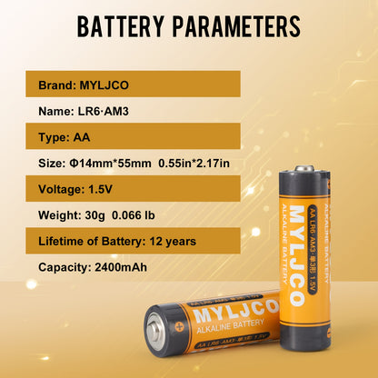 AA & AAA Alkaline Batteries Bulk Pack 8 / 20 / 48 Count – 1.5V Long-Lasting Stable Output for Remote Controls, Toys, Clocks, Flashlights & Holiday Decor, Home & Office Canada