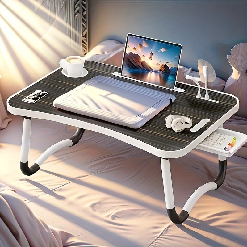 Portable Foldable Laptop Bed Desk, Multifunctional Tray Rack, Movable Office Desk - Study Desk, Suitable for Eating And Reading On Beds, Sofas, And Floors, No Assembly Required, Perfect Holiday Gift