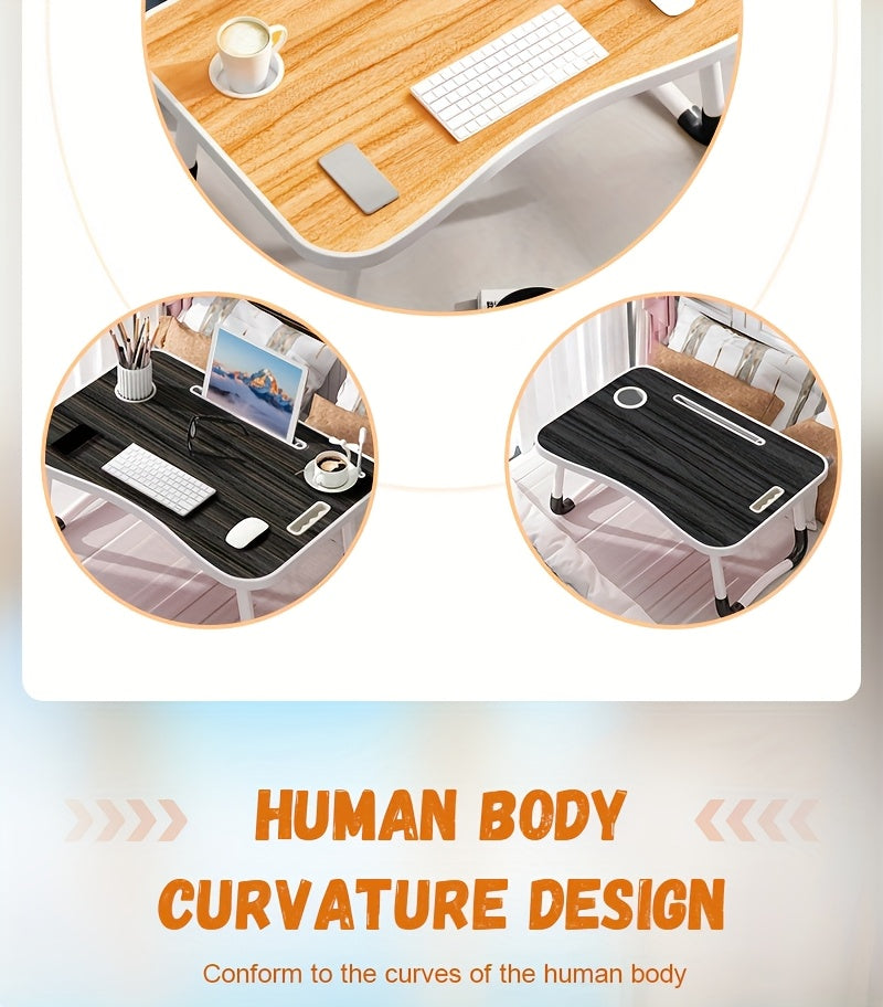 Portable Foldable Laptop Bed Desk, Multifunctional Tray Rack, Movable Office Desk - Study Desk, Suitable for Eating And Reading On Beds, Sofas, And Floors, No Assembly Required, Perfect Holiday Gift