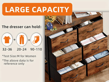 6-Drawer Dresser Wide Storage Chest of Drawers with Removable Fabric Bins - 3-Tier Bedroom Organizer for Closet Bedside Living Room Laundry Entryway Hallway Canada