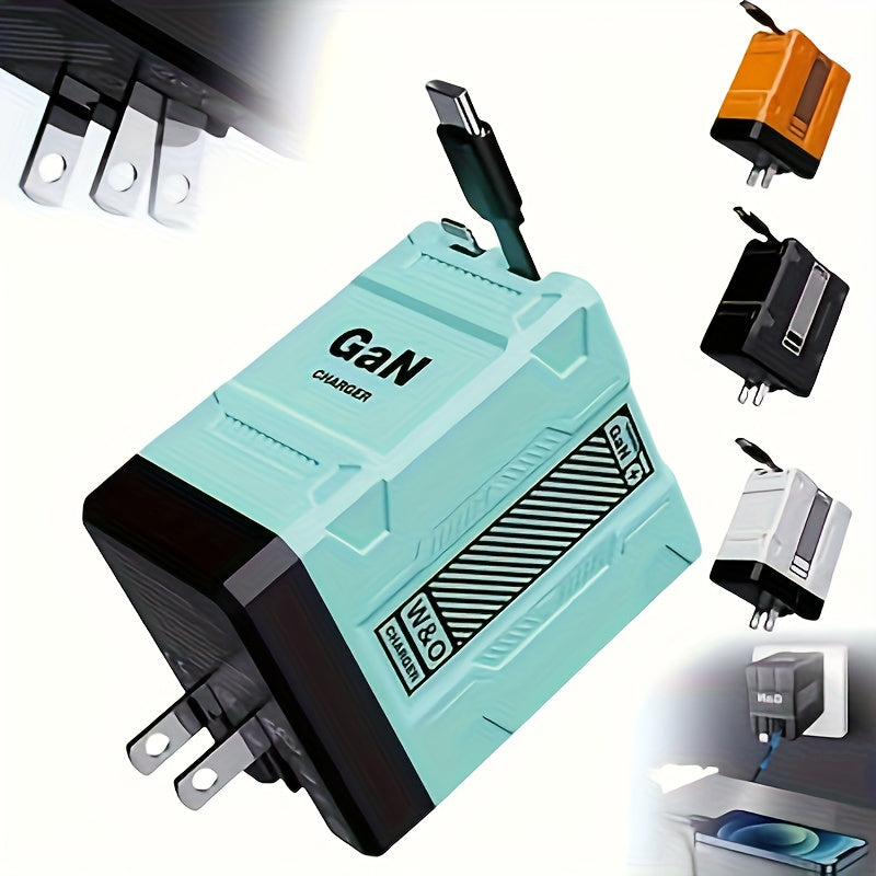 He 2025 New Charger Is Compact But Charges Super Fast. The Charging Cable Is Retractable, Convenient to Carry And Easy to Store. It's The Perfect Gift/120W Super Fast Charging, A Portable 120W Fast Charger, Three-in-one Super-fast Charging