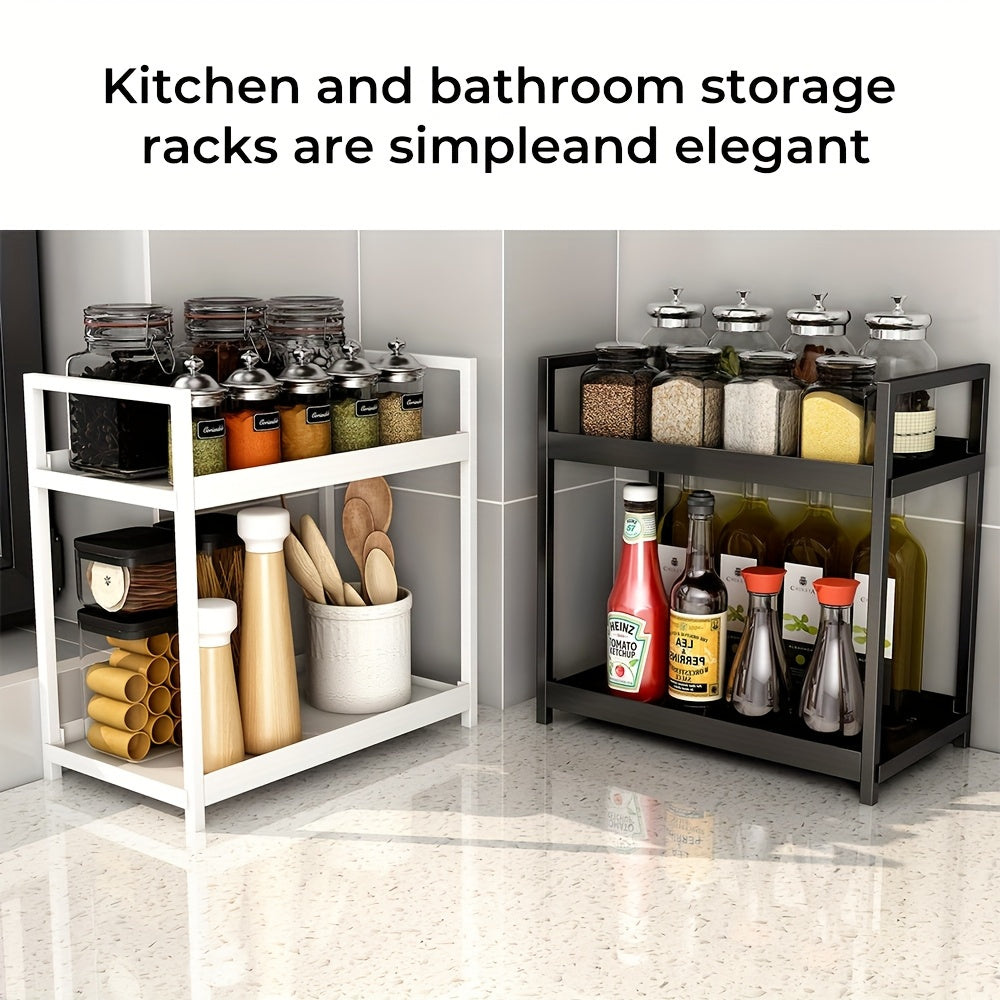 1 Two-tier Desktop Organizer/storage Unit, Suitable for Organizing Cosmetics, Skincare Products, Lipsticks, Perfumes, Jewelry, Spices, And Daily Necessities. A Practical Countertop Shelf.perfume Organizer, Bathroom Organizers And Storage