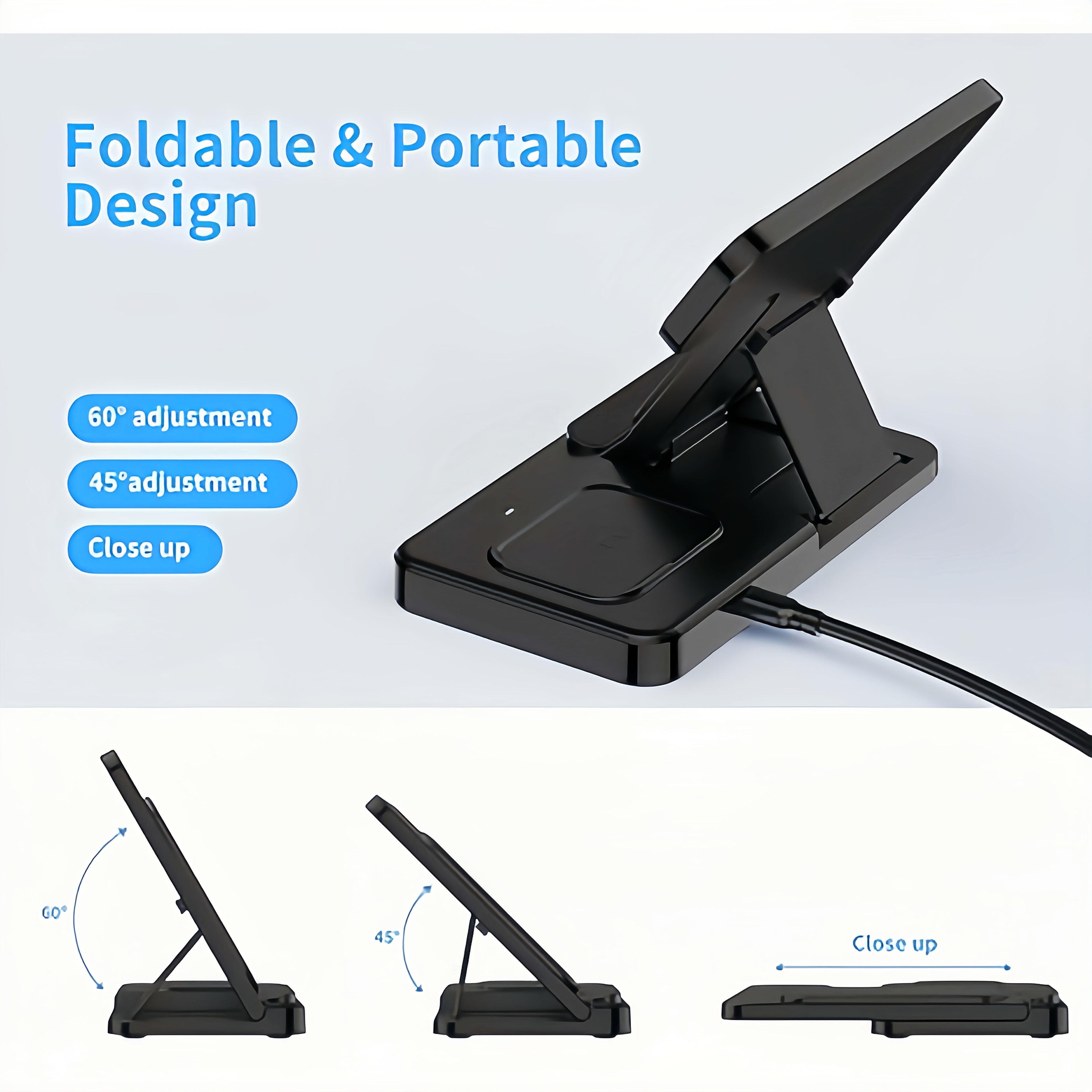 Neohost - 3-in-1 Wireless Charging Station for iPhone: Compatible with Phone 17, 16, 15 Pro Max, 13, 12, 11, Watch Series 10, 9, 8, 7, 6, 5, 4, 3, 2 & Ultra Models, Auto Accessories