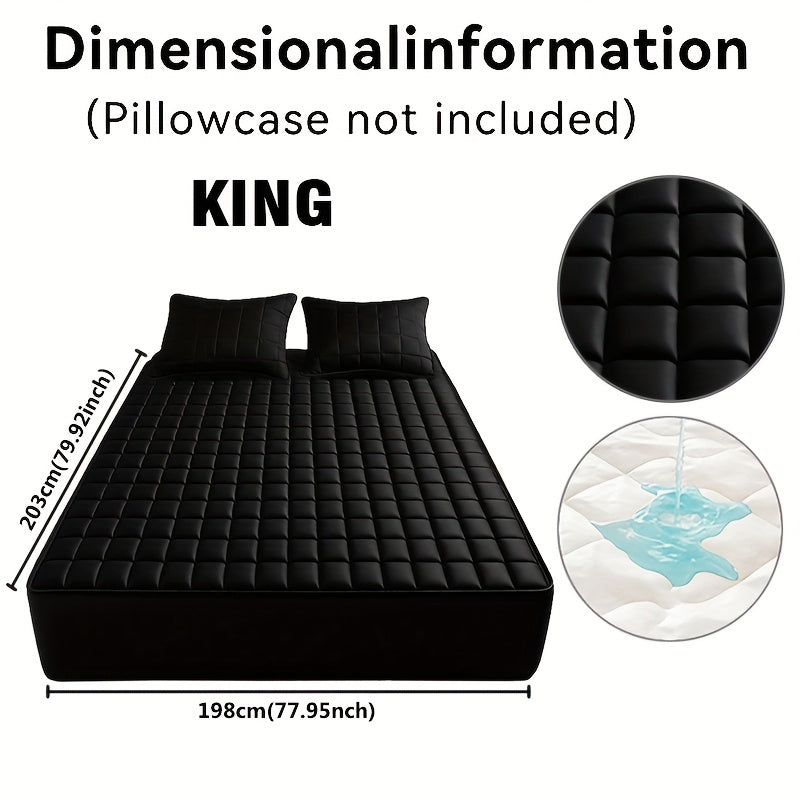 Quilted Cooling Mattress Protector with 9-15" Deep Pocket – Waterproof, Machine Washable, Breathable Fitted Bed Cover for All Mattress Sizes – Home Bedding Essentials