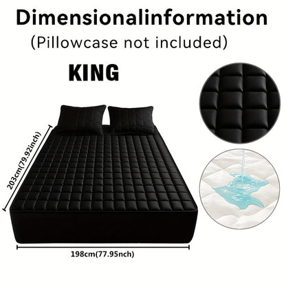 Quilted Cooling Mattress Protector with 9-15" Deep Pocket – Waterproof, Machine Washable, Breathable Fitted Bed Cover for All Mattress Sizes – Home Bedding Essentials