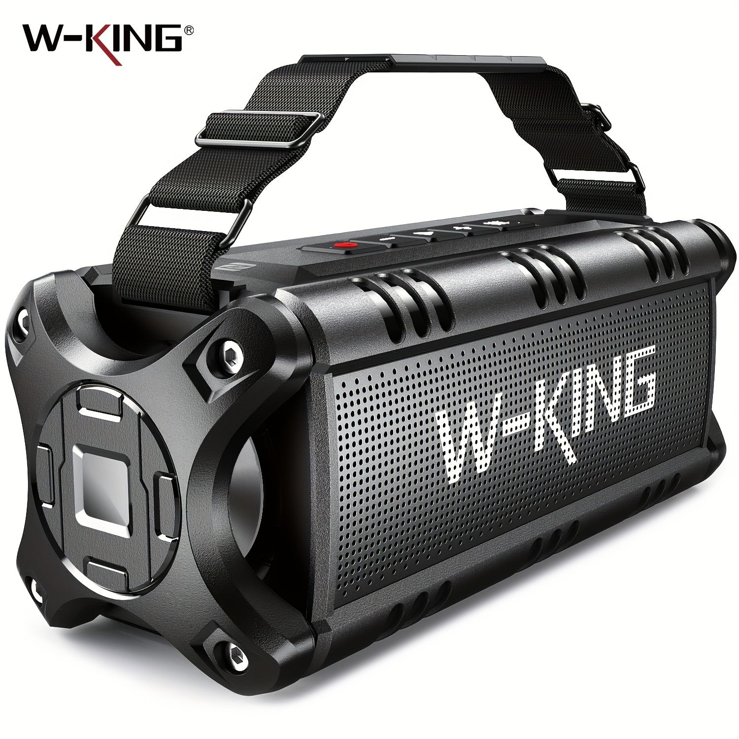 W-KING Wireless Speaker, 50W RMS IPX6 Loud Portable Speakers, Large Outdoor Portable Speakers with Crystal Clear Sound, Deep Bass, Reverse Charging, TF Card Reader, AUX-IN, NFC, Hands-Free Calling, Speaker for Party, Home