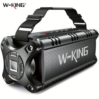 W-KING 50W Loud Outdoor Bluetooth Speaker IPX6 Waterproof with Deep Bass, NFC, Reverse Charging, TF Card & AUX – Portable Party & Home Speaker Canada