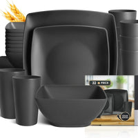 32 pieces black square