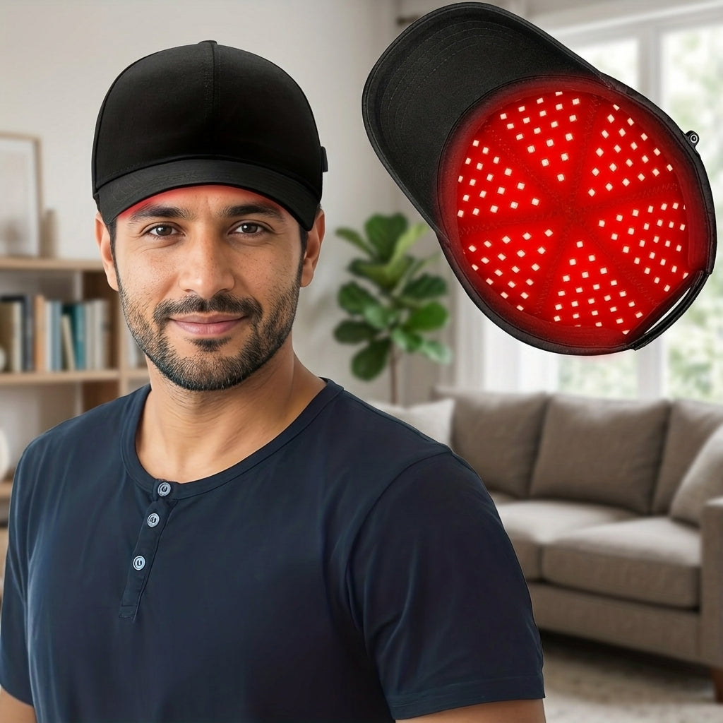 Red Light Therapy Cap for Hair Growth – 70 LEDs 660nm & 850nm Infrared 440nm Blue Light, 4 Modes Scalp Stimulator Hat, Anti Hair Loss Regrowth Device for Men & Women