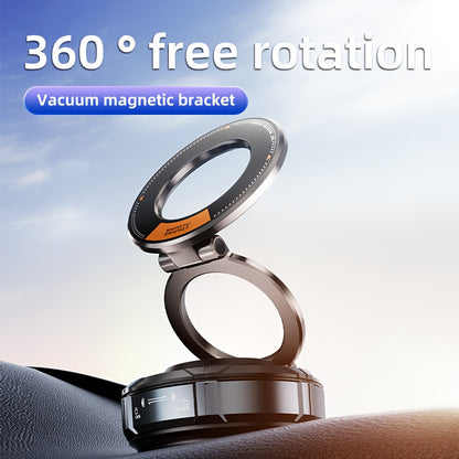 Magnetic Car Phone Holder 360° Rotation Vacuum Suction Cup MagSafe Compatible, 22 N55 Magnets, Dual-Axis Arm, Anti-Overheat Vent Design – Fits iPhone & Android