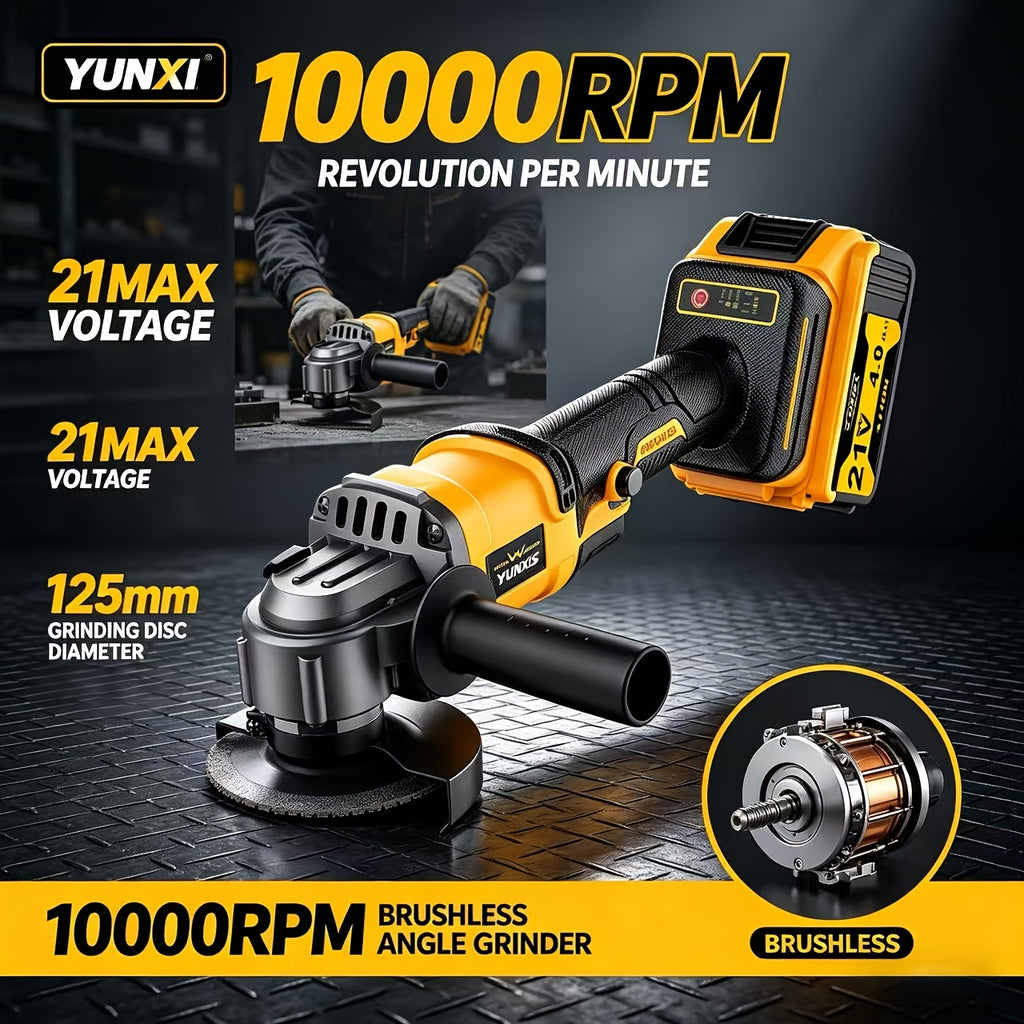 2025 New Rechargeable Angle Grinder and Wireless Polishing Machine, Portable Power Tools Suitable for Metal, Wood, and Car Repair Scenarios, DIY Artifacts, Gifts for Friends