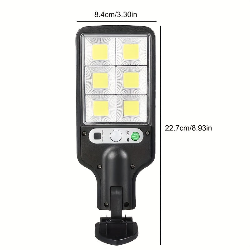 Solar LED Street Lamp 144 & 598 LED – Super Bright, 3 Lighting Modes, 320° Wide Angle, IP65 Waterproof | Outdoor Wall Light for Garden, Street & Commercial Use | ShopVora CA