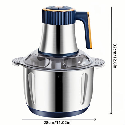 Electric Food Chopper & Processor 5L Stainless Steel – 40,000 RPM Bi-Level Blades, 5-Speed, Vegetable Slicer for Onions Garlic Nuts Meat Dough Fruits – ShopVora CA