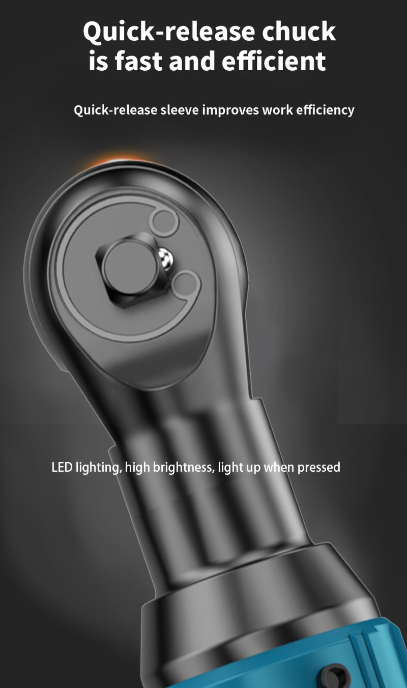 2026 New Year'S Rechargeable Electric Wrench, Nut Removal Car Repair Tool, Right Angle Wrench, Power Tool, AVN Ratchet Wrench, Cordless Electric Wrench, Household Tool, Rechargeable Lithium Battery, Excellent New Year Gift