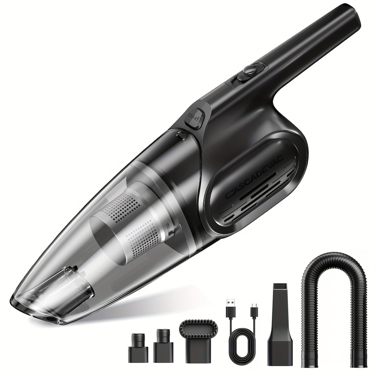 6000PA Cordless Handheld Vacuum Cleaner – 2000mAh, Low Noise, 5 Accessories