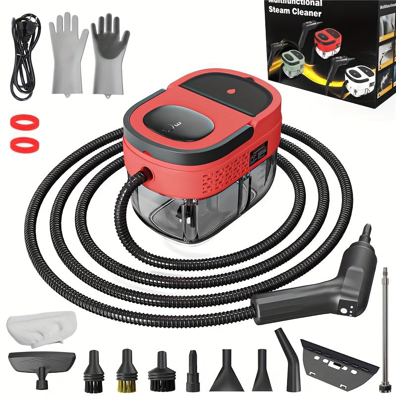 2500W Handheld Steam Cleaner with 54.1oz Large Water Tank – High Pressure Portable Steamer, 3-Level Adjustable Handle for Home, Car Detailing, Bed Bugs, Furniture & Grout | ShopVora CA
