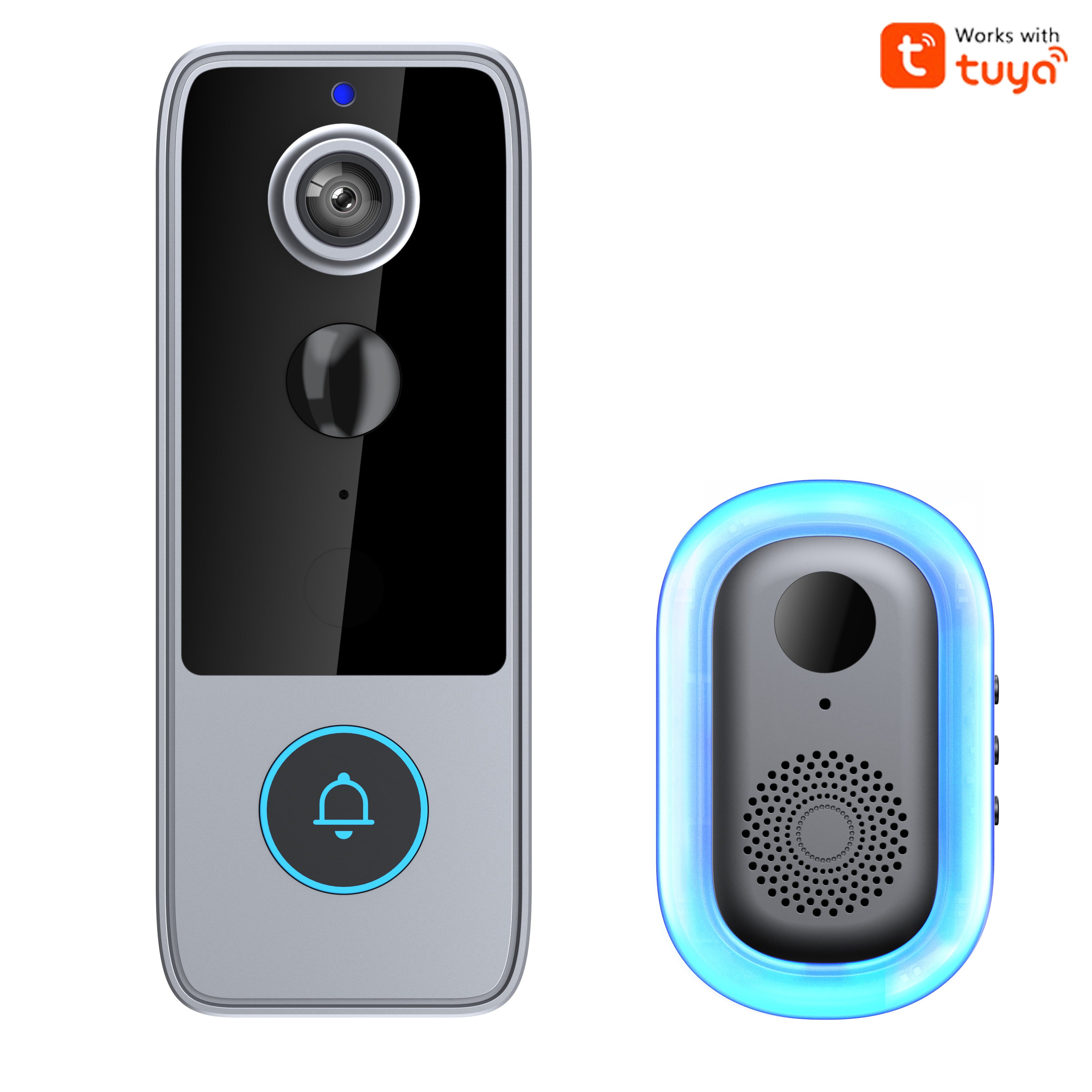 Wireless Video Doorbell Camera 1080P HD AI Face Recognition, 180-Day Battery Life Motion Detection Night Vision Two-Way Audio – Smart WiFi Doorbell with Free Photo Storage