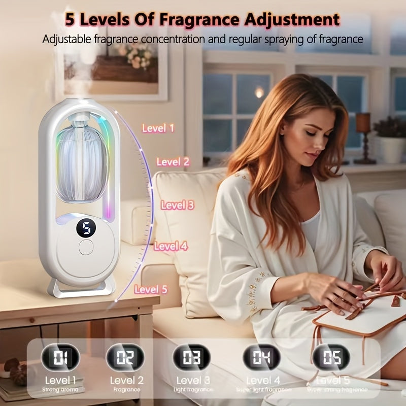 Four Bottles Of Essential Oil for AI Diffuser, 2026 Model, 5-level Timed Automatic Fragrance Function, 1-bottle/3-bottle Set Comes with A Machine, Refill Essential Oil, Five Fragrances, Star-rated Aroma, New Year's Gift, Good Companion