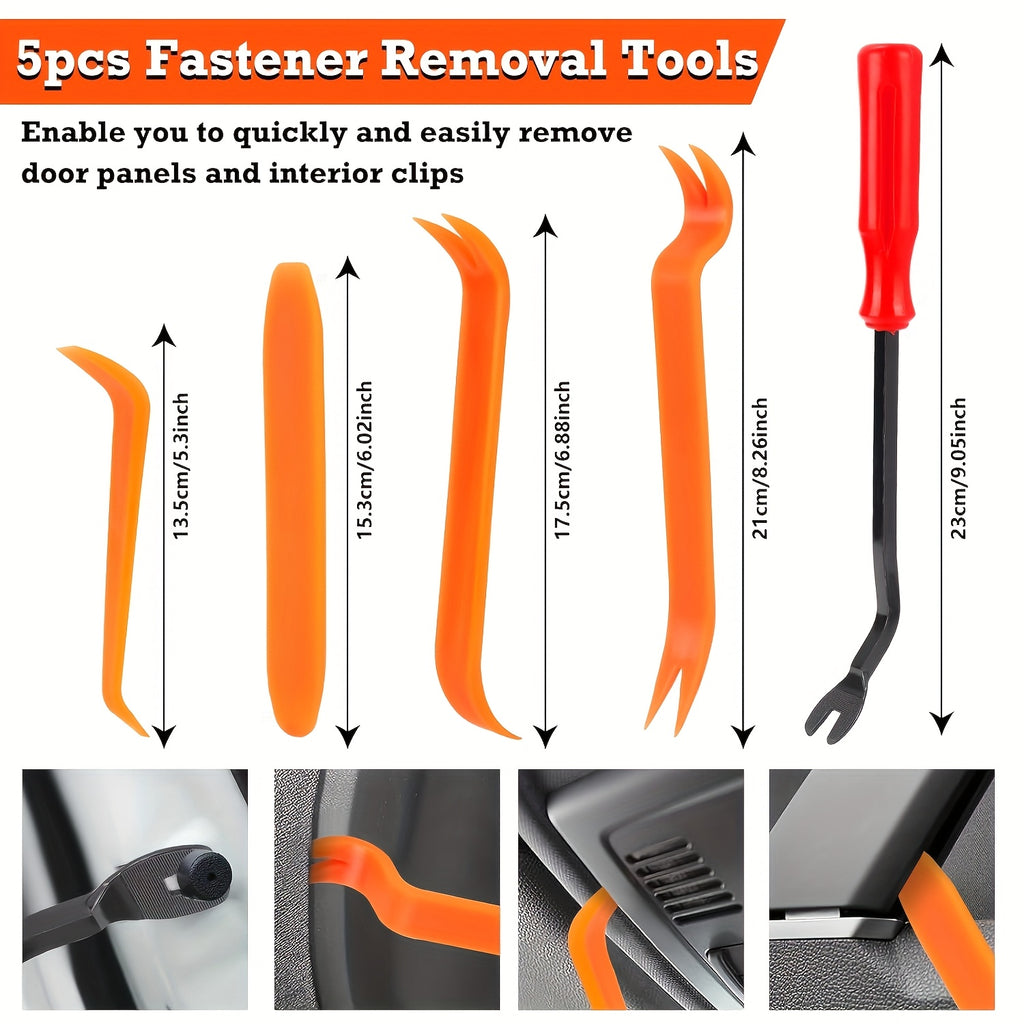 105pcs & 925pcs Automotive Trim Clip Kit with Removal ToolUniversal Car Body Rivets, Fasteners, And Retainers for Bumpers, Doors, Fenders