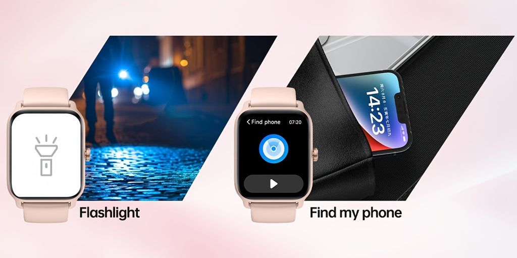 Mother'S Day Gift, FAWEIO Smartwatch For Women Men (Answer/Make Calls), 1.8" Full Touch HD Screen Smart Watch, Built-in Alexa, 100+ Sports Modes, WaterProof, Fitness Activity Tracker Pedometer, For IPhone & Android