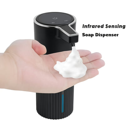 Touchless Automatic Soap Dispenser Infrared Sensor, 1800mAh Rechargeable Battery, 13.5oz Capacity, Liquid & Foam Versions, Vertical Wall Mount – Hands-Free Smart Dispenser for Kitchen & Bathroom