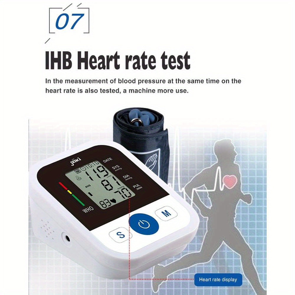 Automatic Upper Arm Blood Pressure Monitor with Smart Voice Broadcast, 2 Users, 99 Memory Storage, USB/ Battery Powered, Ideal for Pregnancy and Family Use, Nurse Accessories | Modern Health Monitor | Durable Medical Device