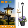 63" Solar Lamp Post Outdoors With Built-In Planter Box | Waterproof Garden Lamp For Backyard Landscape, Driveway, Pathway Ambience, Auto Dusk To Dawn, Hoodink Brand