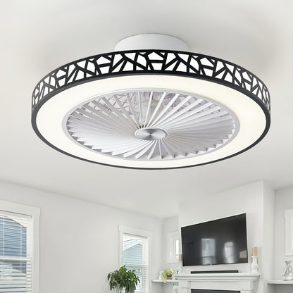 19-Inch Flush Mount Ceiling Fan with Light & Remote – 6 Wind Speeds, 41W LED, Reversible Motor for Bedroom, Kids Room & Living Room – Low Profile Ceiling Fan
