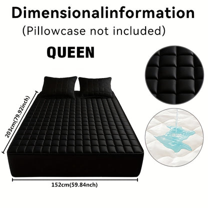 Quilted Cooling Mattress Protector with 9-15" Deep Pocket – Waterproof, Machine Washable, Breathable Fitted Bed Cover for All Mattress Sizes – Home Bedding Essentials
