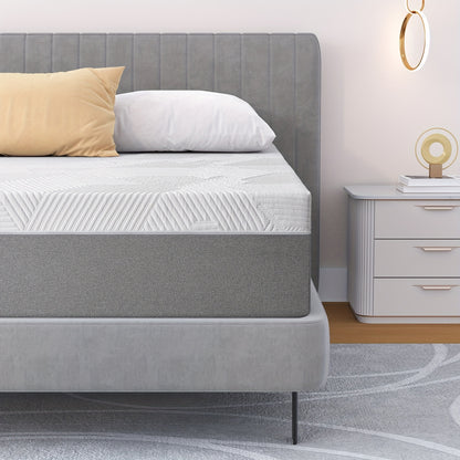 Gel Memory Foam Mattress in a Box Cooling Hypoallergenic 6 Inch 8 Inch Pressure Relief Medium Firm Twin Full Queen Size with Machine Washable Cover for Bedroom Guest Room Kids Room Dorm Apartment Canada