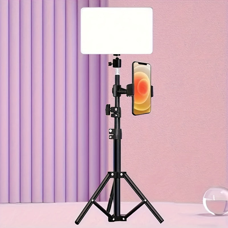 LED Ring Light 10 Inch Flat Panel Kit with 43.3" Adjustable Tripod Stand, Photography Lighting for Live Streaming Video Recording YouTube TikTok – Flawless Skin Tones Reduced Shadows | Canada