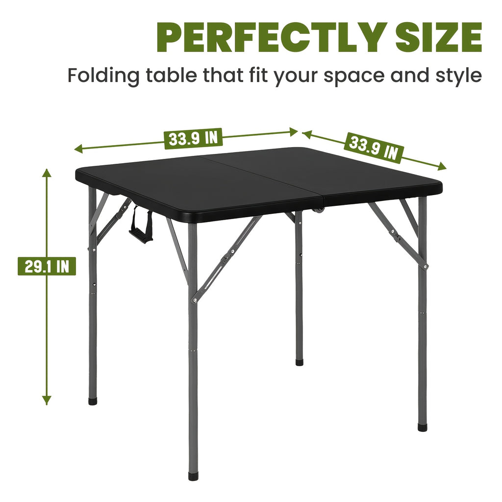 Folding Table 4FT/6FT/8FT Heavy-Duty Portable Camping Table Foldable Lightweight Table Plastic Dining Table Indoor Outdoor For Picnic Beach Kitchen Office BBQ, Wedding And Party
