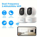 BoyKeep Indoor WiFi Security Camera 2-Pack – 360° Panoramic, 3MP HD, Night Vision, Two-Way Audio, Motion Detection, SD Card & Cloud Storage, Baby Monitor Pet Cam, 2.4G/5G Dual-Band (3MP-Call)