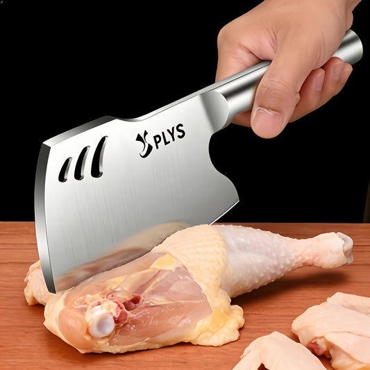 1pc Sharp Kitchen Knife, Professional Chef Knife, Stainless Steel Meat Cleaver Knife, Heavy Shape Butcher Knife For Man, Bone Cleaver Knife, Ergonomic Handle, Suitable For Kitchen, Restaurant, Gift For Men And Women, Best Gift For Dad