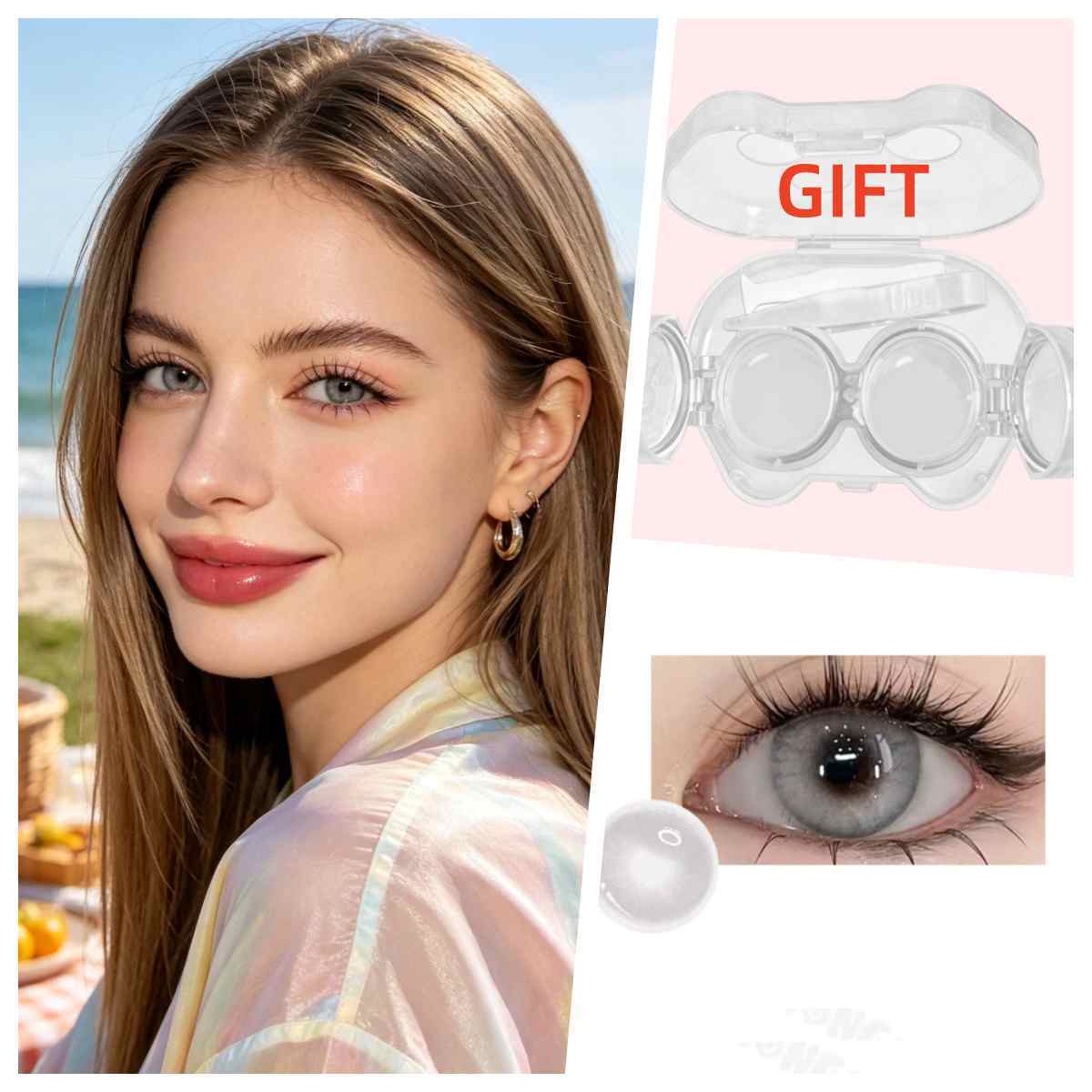 Glue-Free Reusable 3D False Eyelashes - Heartbeat Magnetic-Style Self-Adhesive Lashes, Invisible Natural Big Eye Effect, Long-Lasting Comfortable Wear for Daily Use, Parties & Gifting