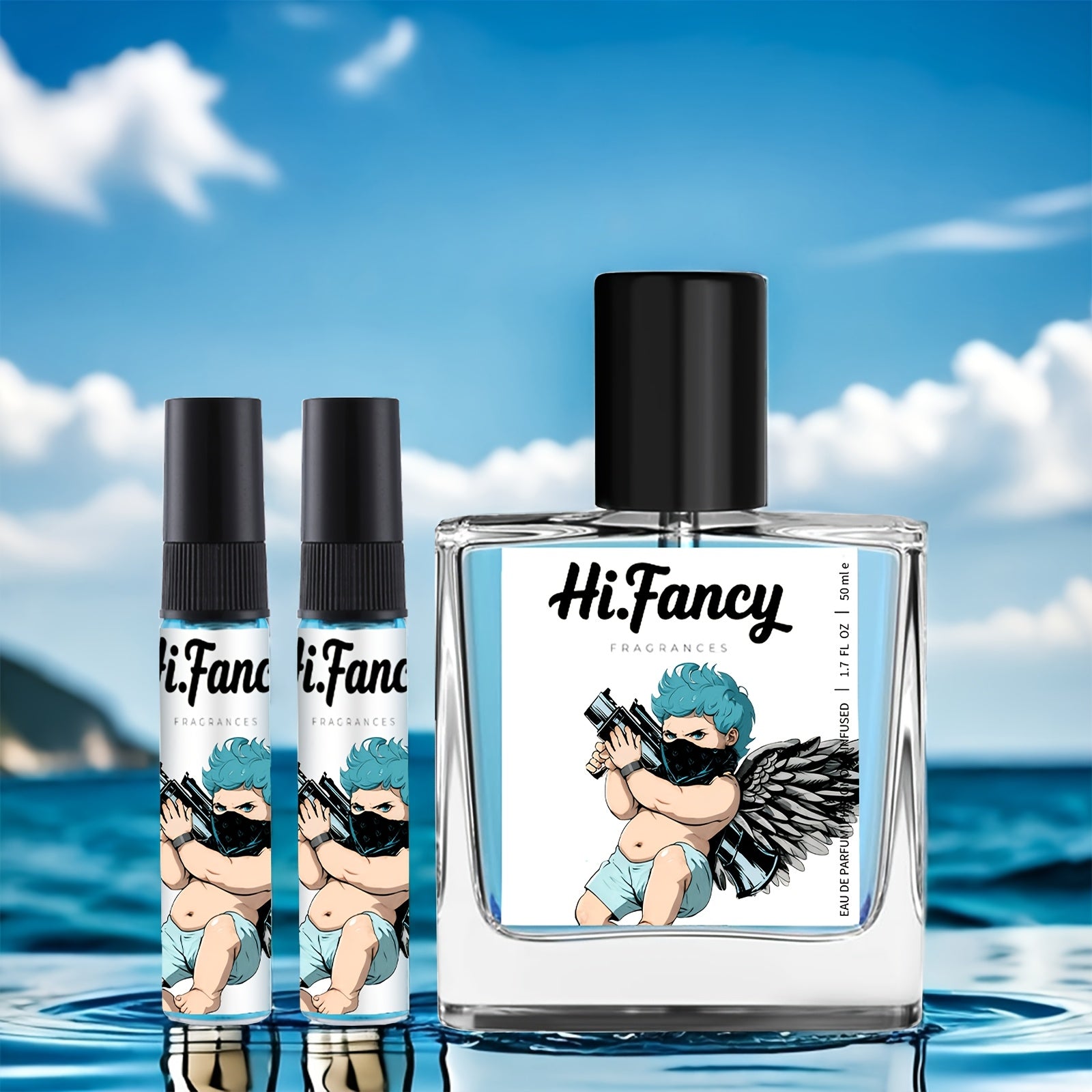 Cupid Cologne Pheromone Fragrance Set for Men & Women – 2pcs Floral Fruity Long-Lasting Romantic Scent with Captivating Pheromones – Perfect Christmas & Birthday Gift for Couples