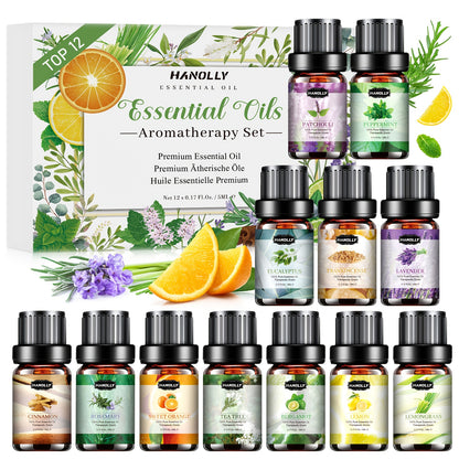 Essential Oils Set Premium, 12/26/32/48pcs Pure Aromatherapy Essential Oil Kit for Diffuser Massage Skin Care, Gift for Women Men Friends Family – Holiday Birthday Mother's Day Father's Day Gift