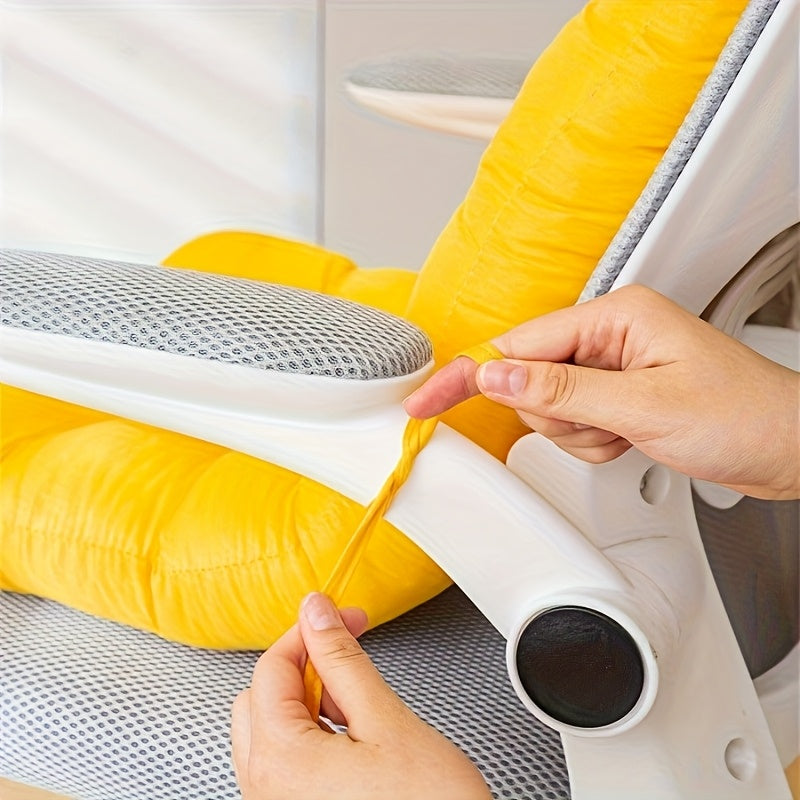 1pc Rocking Chair Cushion with Ties, Overstuffed Seat Back Cushion Pad Lounge Chair Cushions Patio Outdoor Chair Pad Bench Cushion