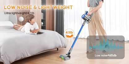 Low Noise Cordless Vacuum Cleaner 70Kpa – Lightweight Portable Handheld Stick Vacuum, Hard Floor Carpet Pet Hair, Corded & Cordless, Powerful Suction Home Vacuum | ShopVora CA