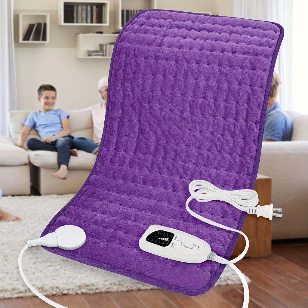 Heating Pad, Back Heating Pad 24 "x12" - Portable, Fast Heating Pad, 6-speed Heating Settings, Automatic Shutdown, Machine Washable, Used For Neck, Shoulder, Abdomen, Leg, Dry And Wet, Heating Blanket, Holiday Gift For Family, Christmas Gift